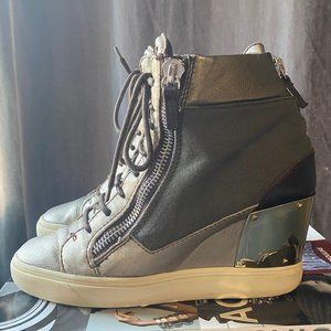 Giuseppe Zanotti Women’s Gold Plated Wedge Sneaker